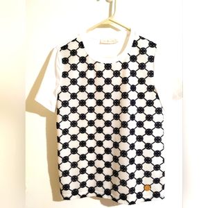 Tory Burch logo T-Shirt - Size Small/Petite